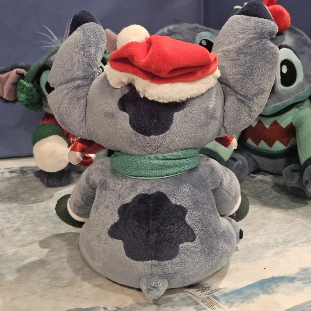 Disney Stitch‎ Christmas Holiday Plush Bundle 4 Lilo & Stitch Santa Naughty Elf